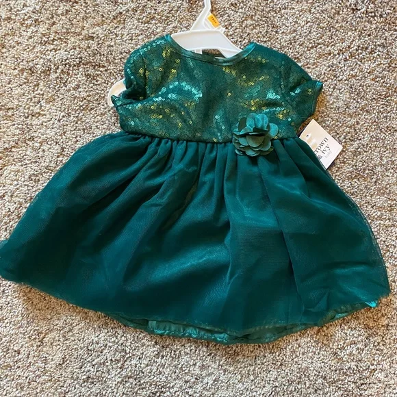white christmas dresses Girl's Christmas Stars Bamboo Dress